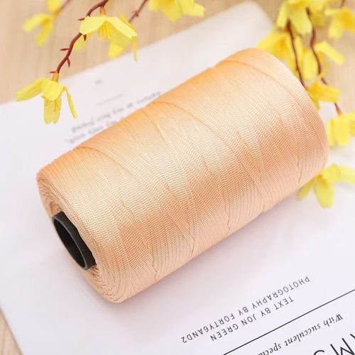 新款絲光棉麻手工制作勾鞋帽子坐墊包包大份量半斤扁帶線直銷批發